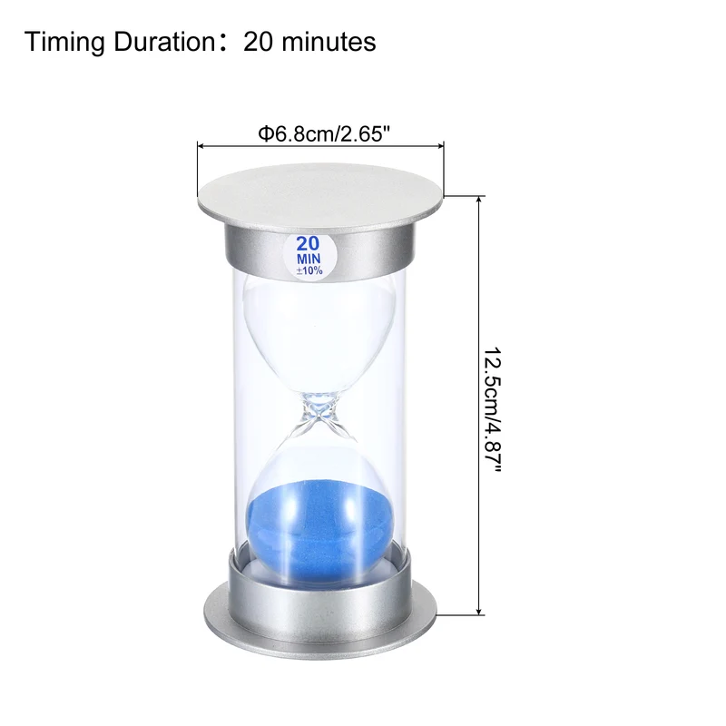 Sand Timer, Sandy Clock with Plastic Cover Count Down Sand Glass for Games, Kitchen, Party