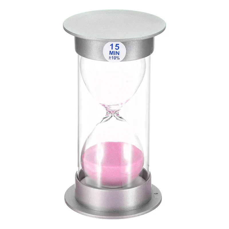 Sand Timer, Sandy Clock with Plastic Cover Count Down Sand Glass for Games, Kitchen, Party Favors DIY
