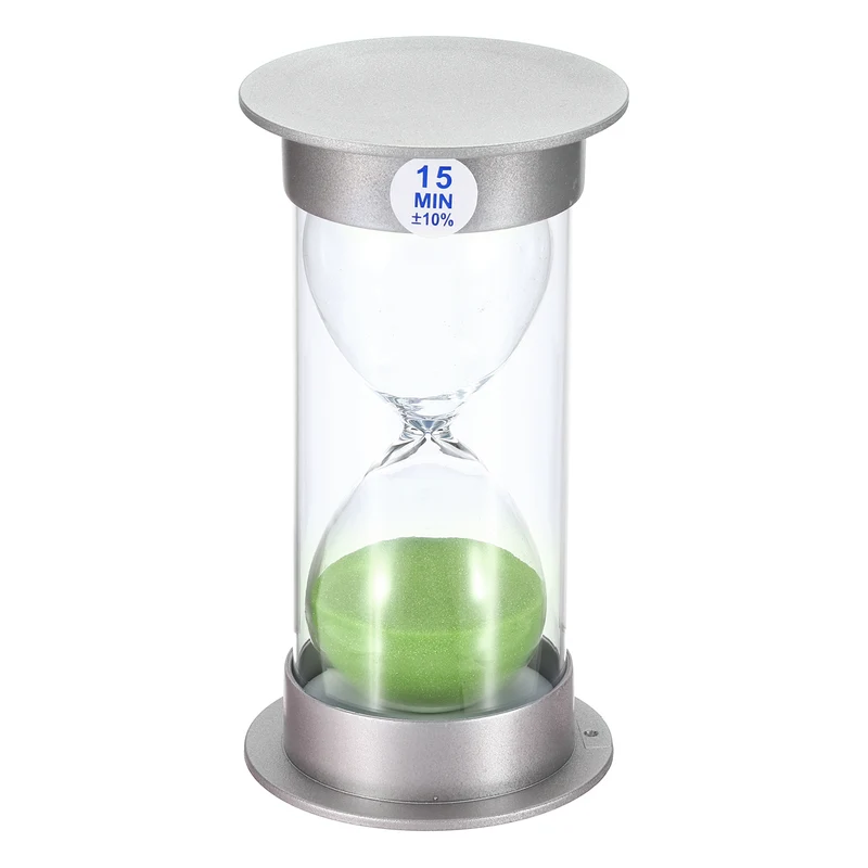 Sand Timer, Sandy Clock with Plastic Cover Count Down Sand Glass for Games, Kitchen, Party Favors DIY
