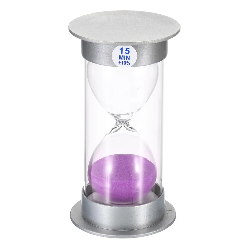 Sand Timer, Sandy Clock with Plastic Cover Count Down Sand Glass for Games, Kitchen, Party Favors DIY