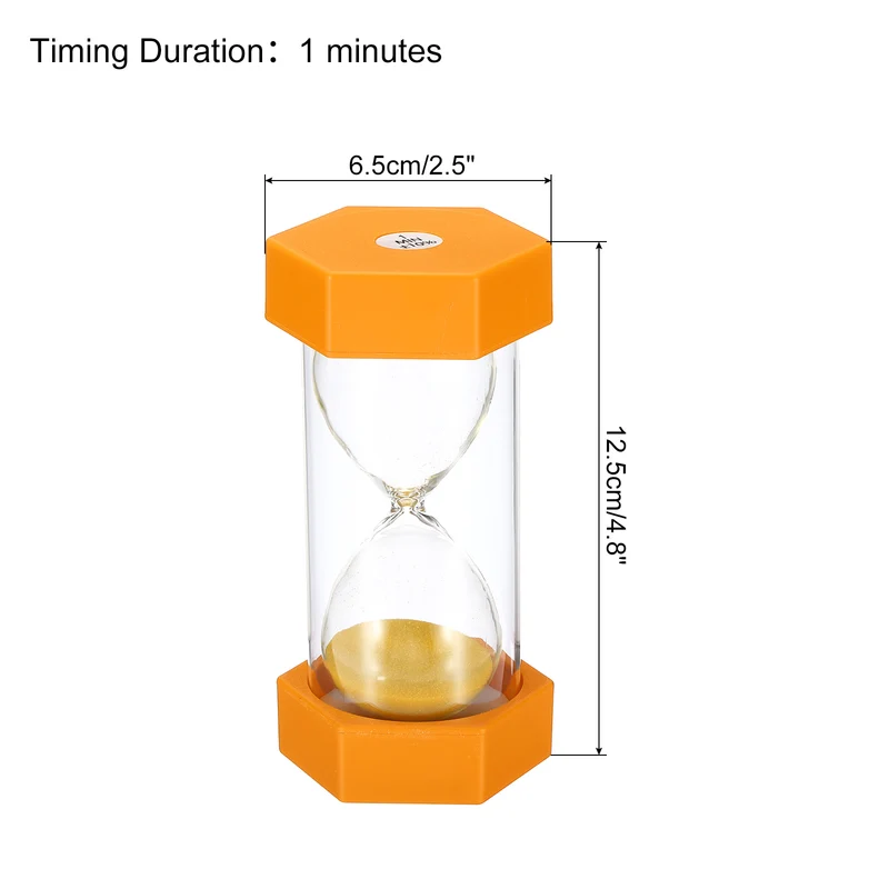 Sand Timer, Hexagon Small Sandy Clock, Count Down Sand Glass
