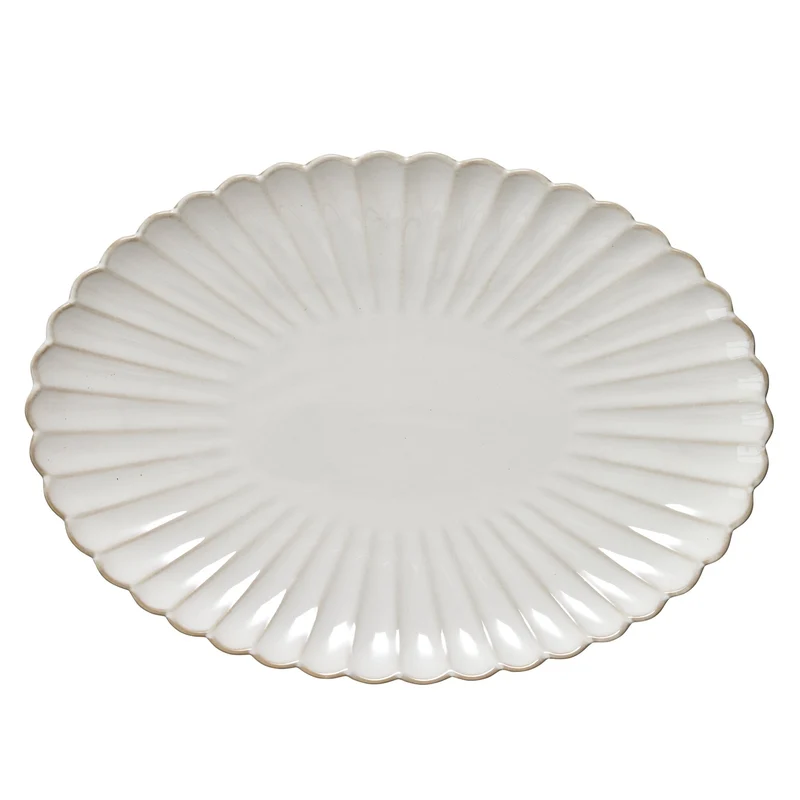 Camille Tablett 25,5 cm. gebrochenes weiss