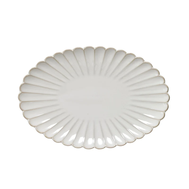 Camille Tablett 21 cm. gebrochenes weiss