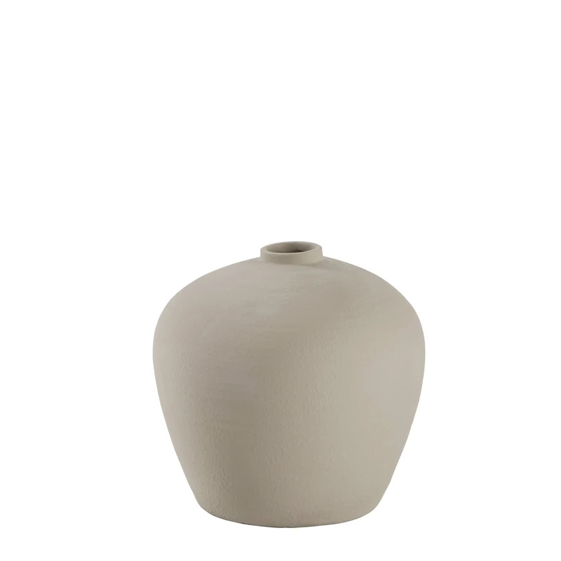 Catia Vase H38 cm. silber grau