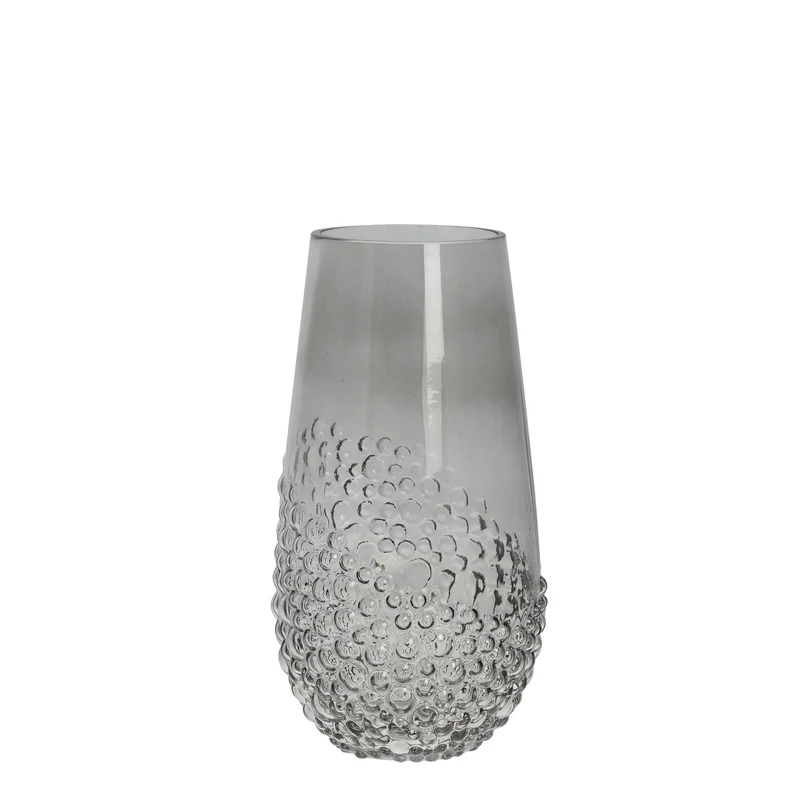 Dornia Vase H25 cm. dunkelgrau