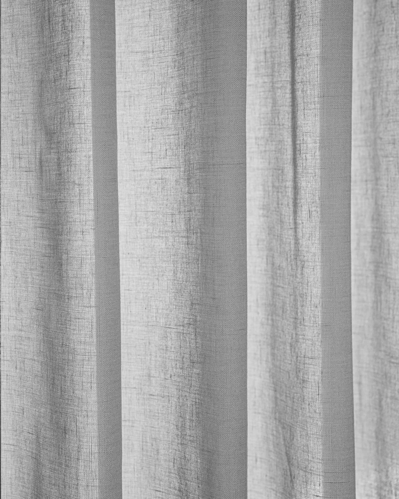 Yarn Sheer Ripple Fold Custom Curtains With Track