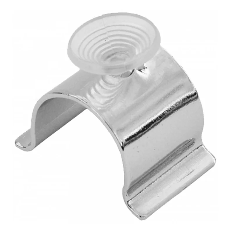 Plattenhalter mit Saugnapf für Glasscheiben, Chrom