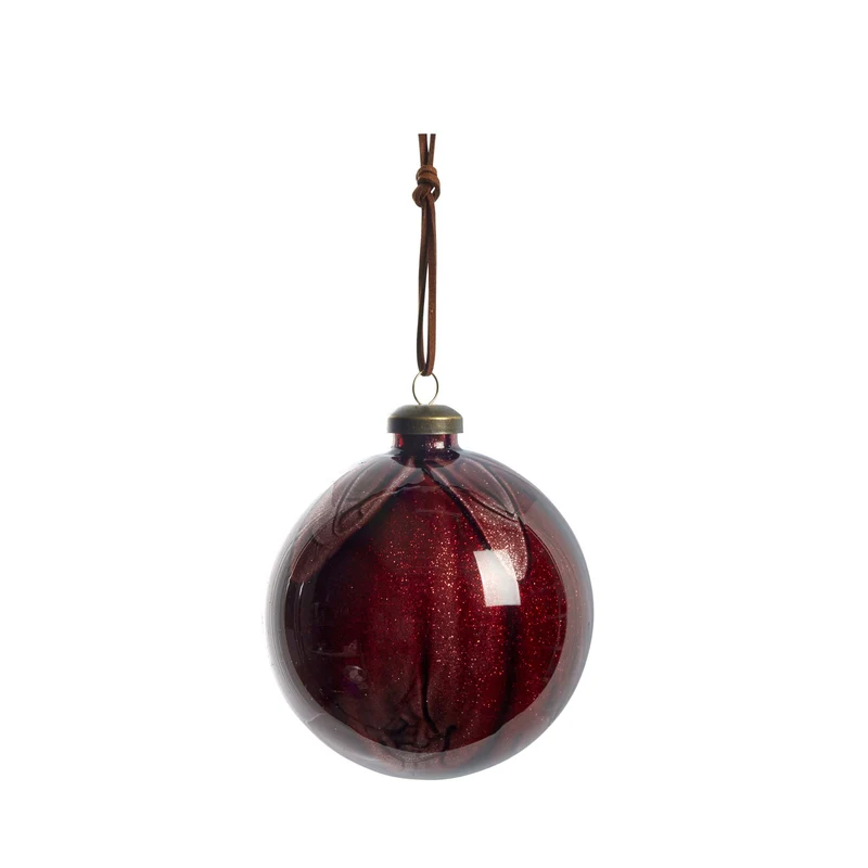 Nosille Weihnachtskugel H10 cm. rot