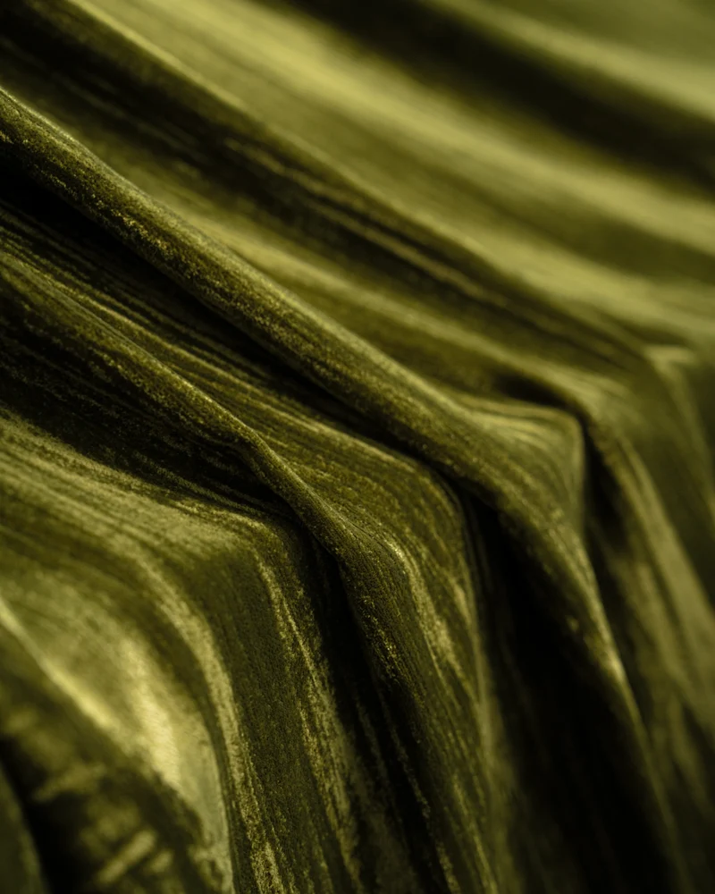 Ripple Velvet Custom Curtain