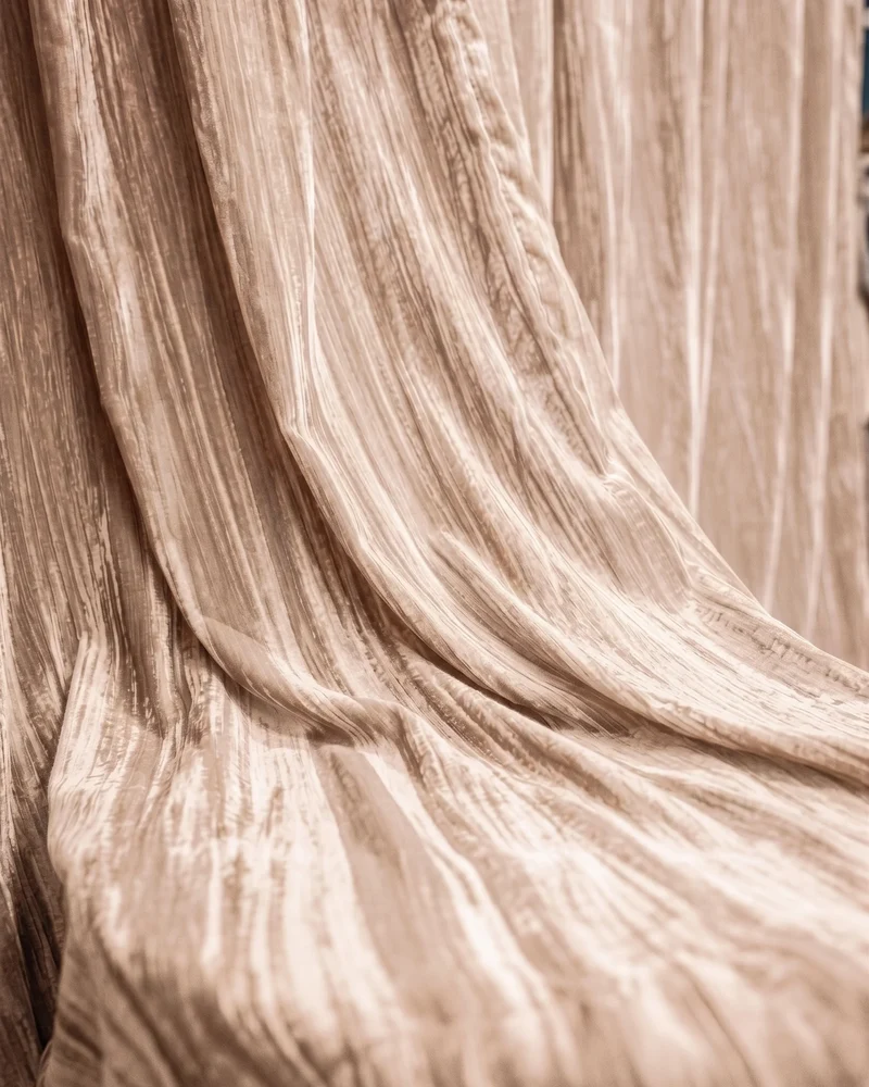 Ripple Velvet Custom Curtain