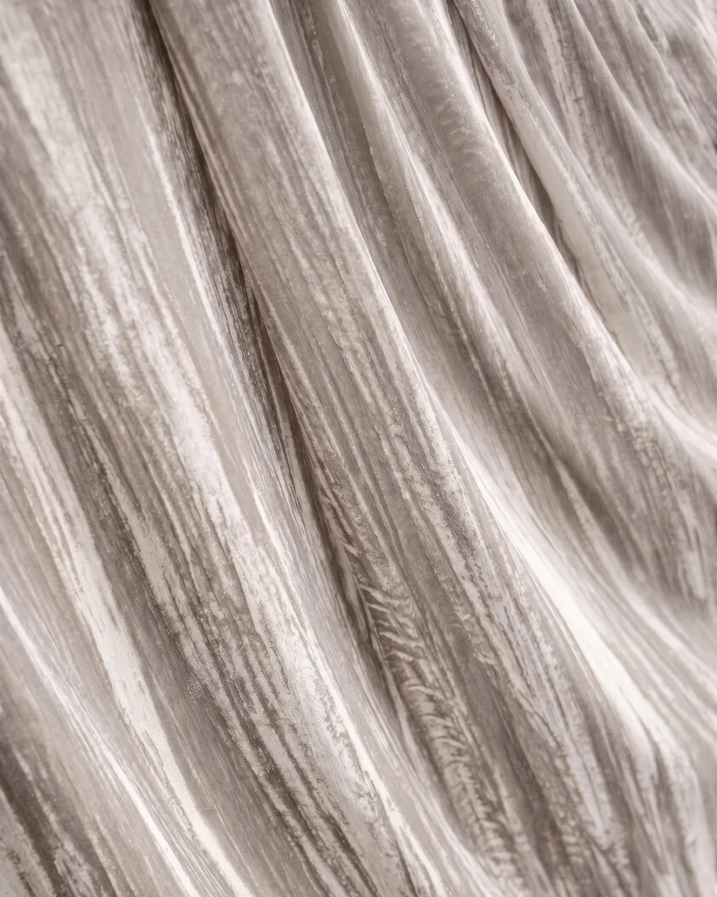 Ripple Velvet Custom Curtain