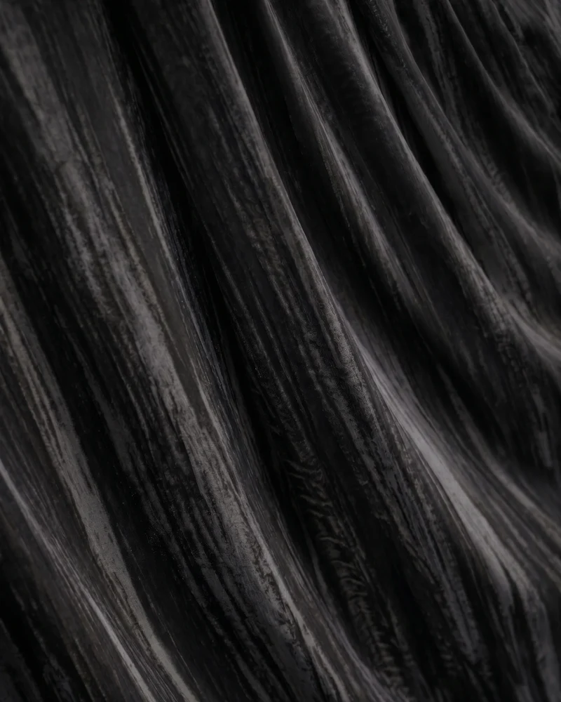 Ripple Velvet Custom Curtain