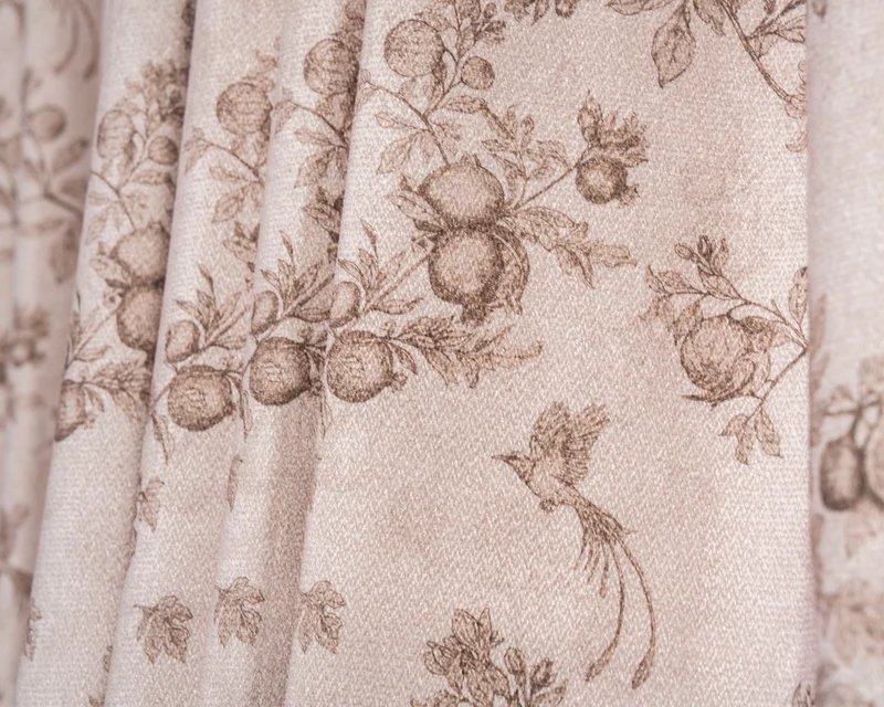 TheNottingHome x TheHues Eden Flat Fold Floral Cordless Custom Roman Shade