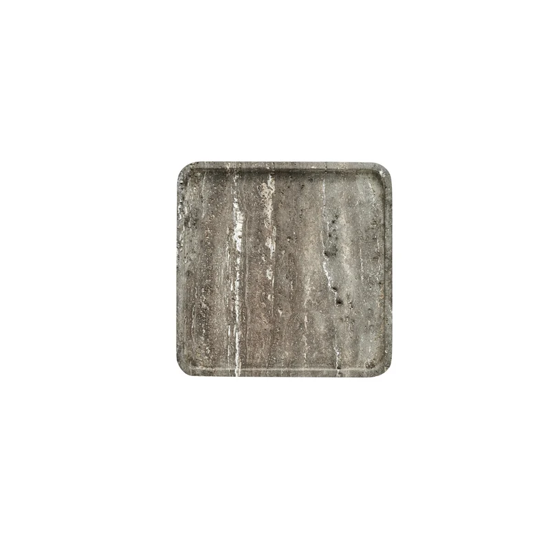 Elina Tablett 25x25 cm. braun travertin
