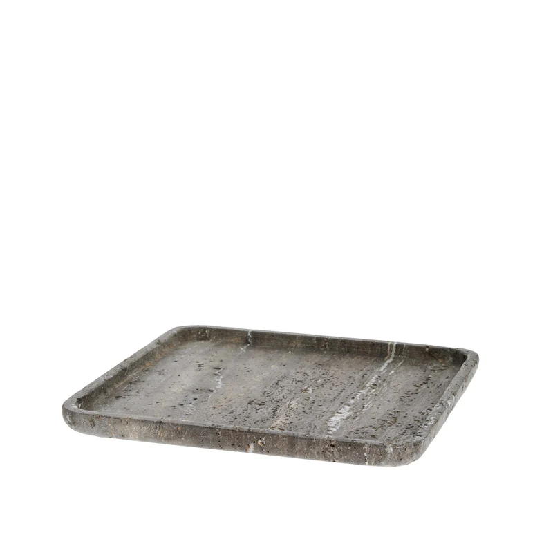 Elina Tablett 25x25 cm. braun travertin