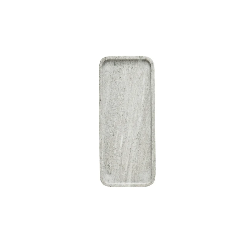 Elina Tablett 35x15 cm. dunkelbeige Marmor