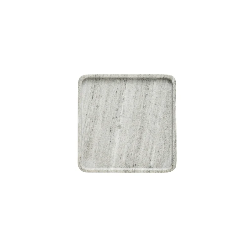 Elina Tablett 25x25 cm. dunkelbeige Marmor