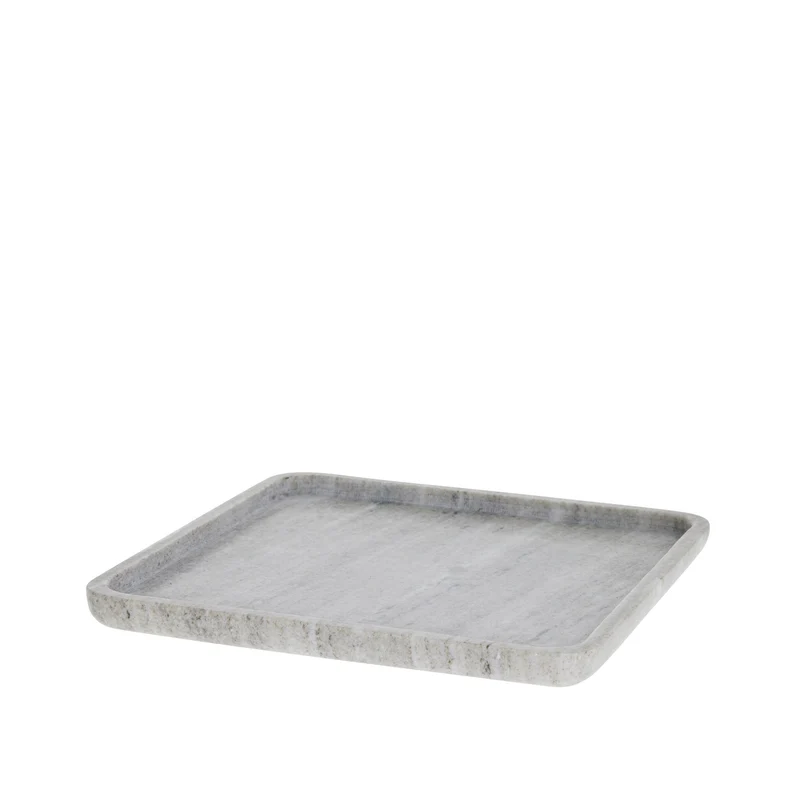 Elina Tablett 25x25 cm. dunkelbeige Marmor