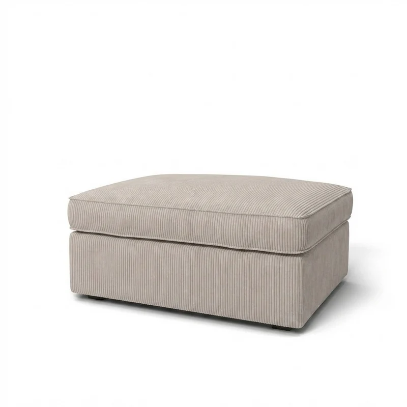 Kivik Voetenbank Hoes - Corduroy Taupe #5