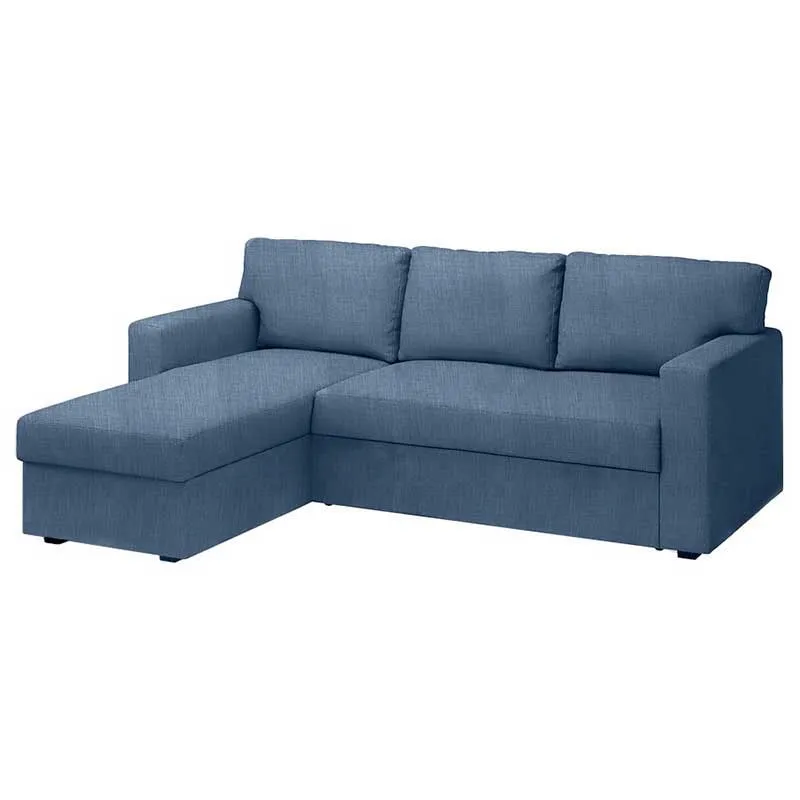 Bårslöv 3-zits Slaapbank met chaise longue rechts Hoes - Classic Blauw #24