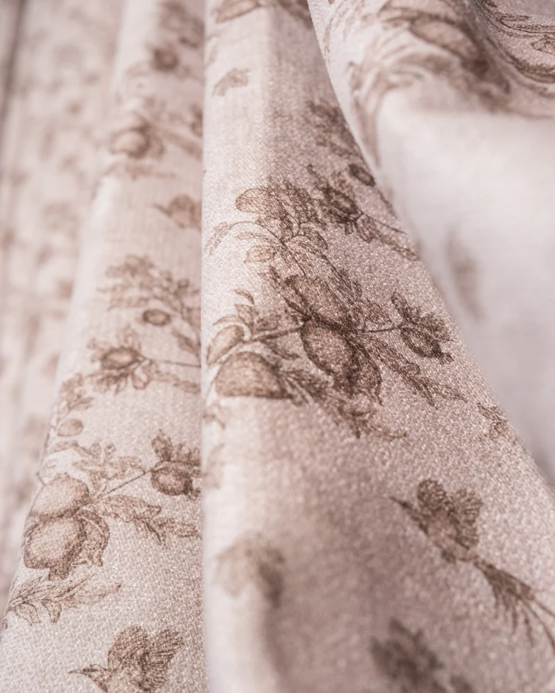 TheNottingHome x TheHues Eden Flat Fold Floral Cordless Custom Roman Shade