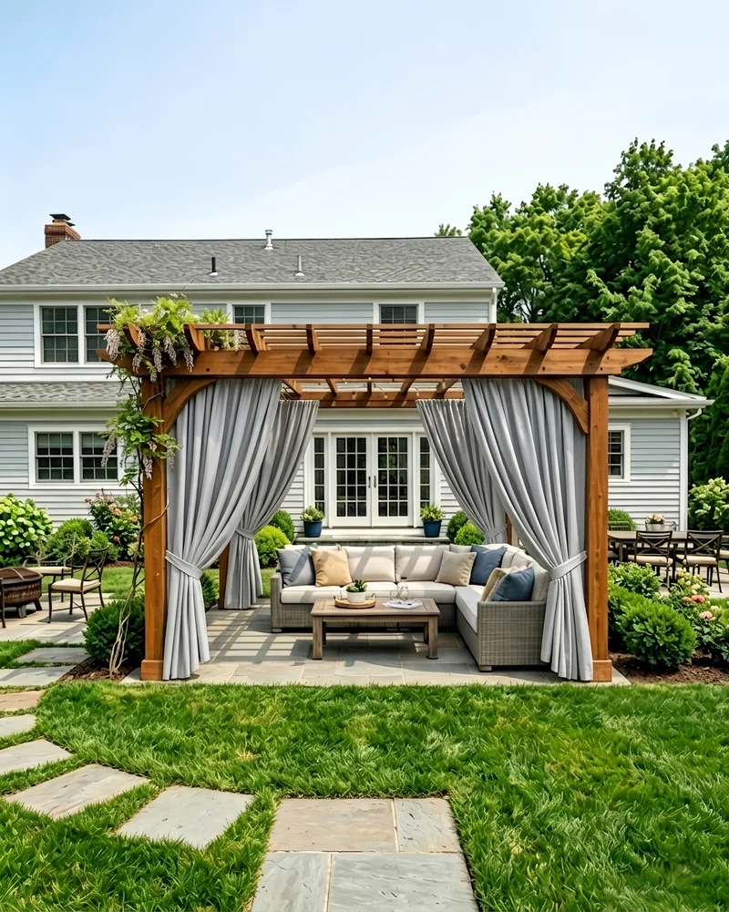 Aquashield™ Waterproof Lightweight Custom Outdoor Curtain