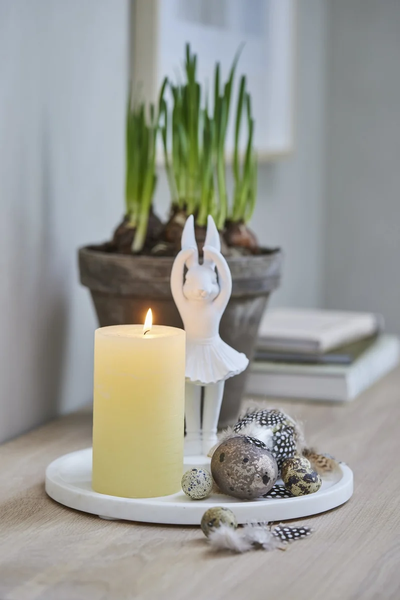 Ellia Tablett Ø25 cm. weiss