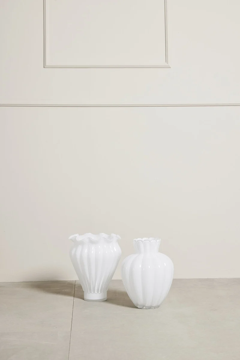 Verinne Vase weiss H28,5 cm