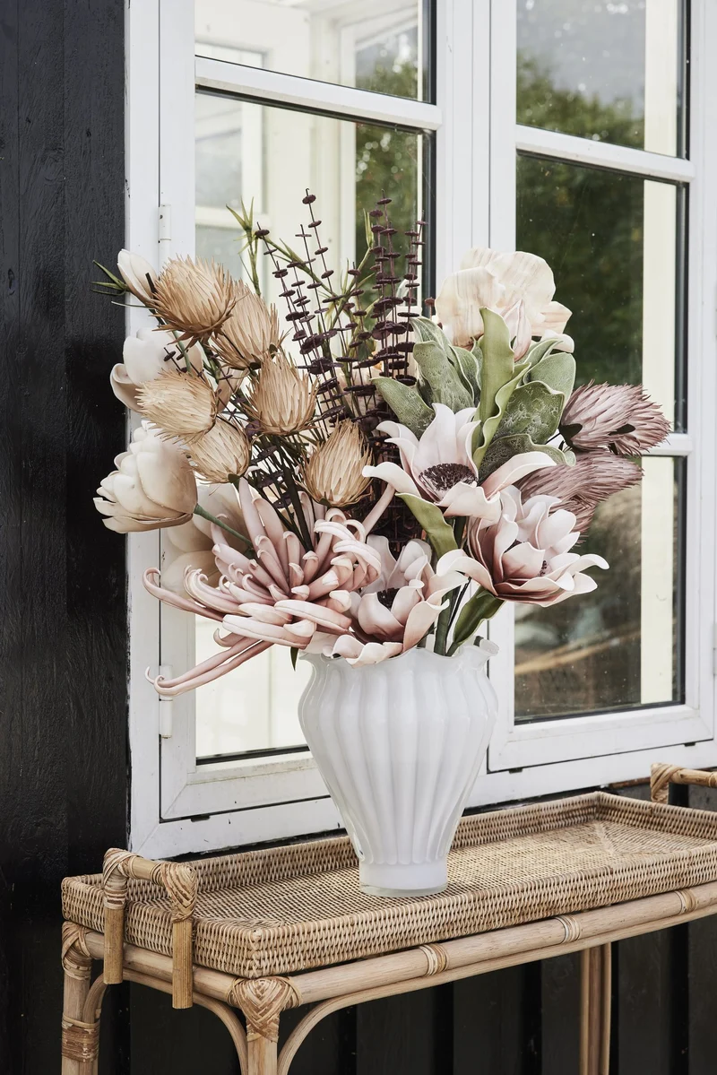 Verinne Vase weiss H28,5 cm