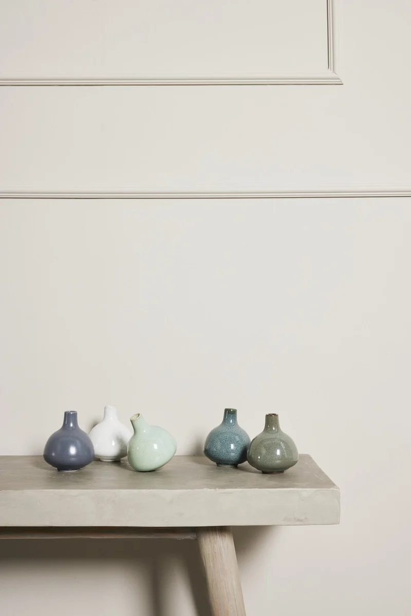 Helene Vase dunkel grün H9 cm