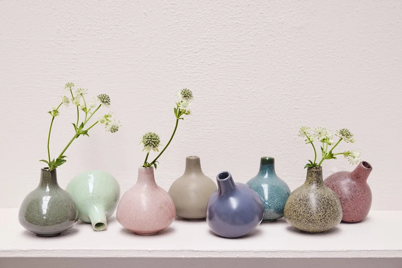 Helene Vase dunkel grün H9 cm