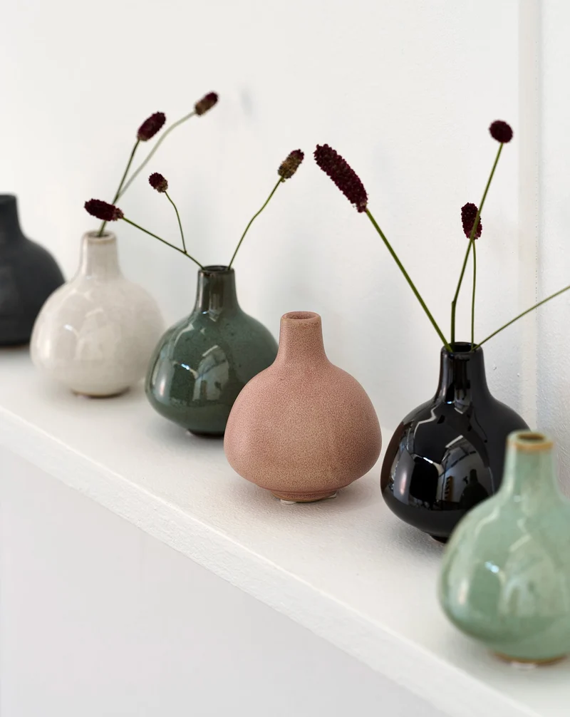 Helene Vase hellblau H9 cm
