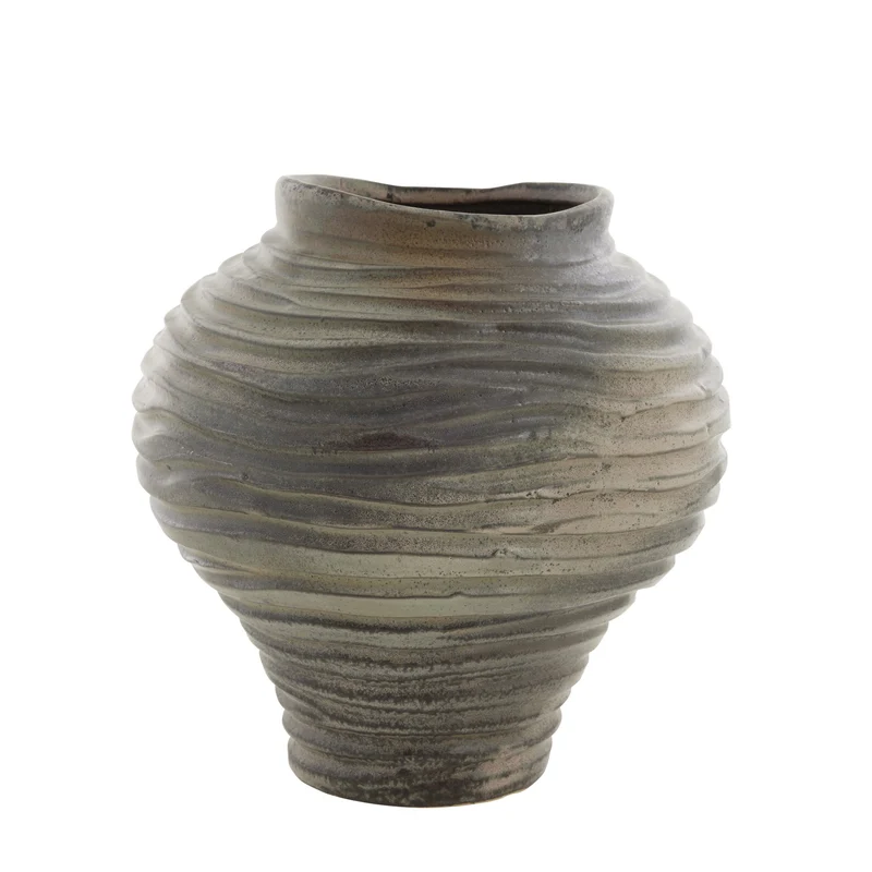 Hielle Vase grau H31 cm