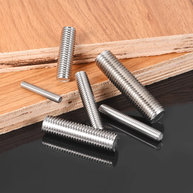 M10x150mm Fully Threaded Rod, 2Pcs 316 Stainless Steel 1.5 Pitch Threaded Screw