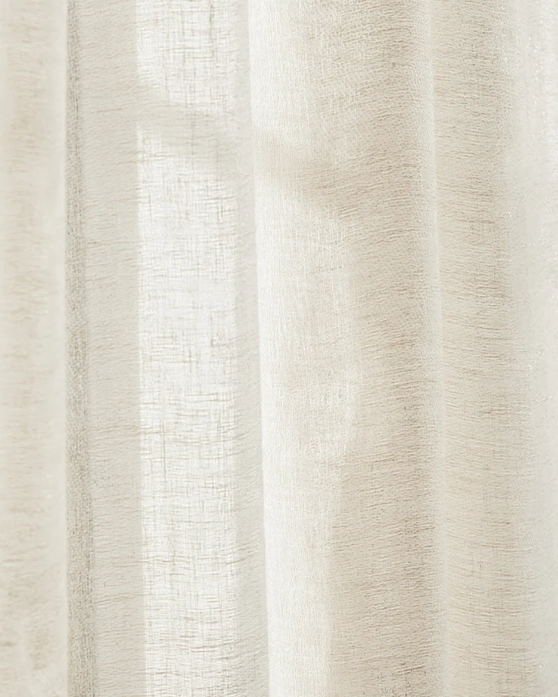 Silhouette Linen Blend Woven Sheer Fabric Swatches