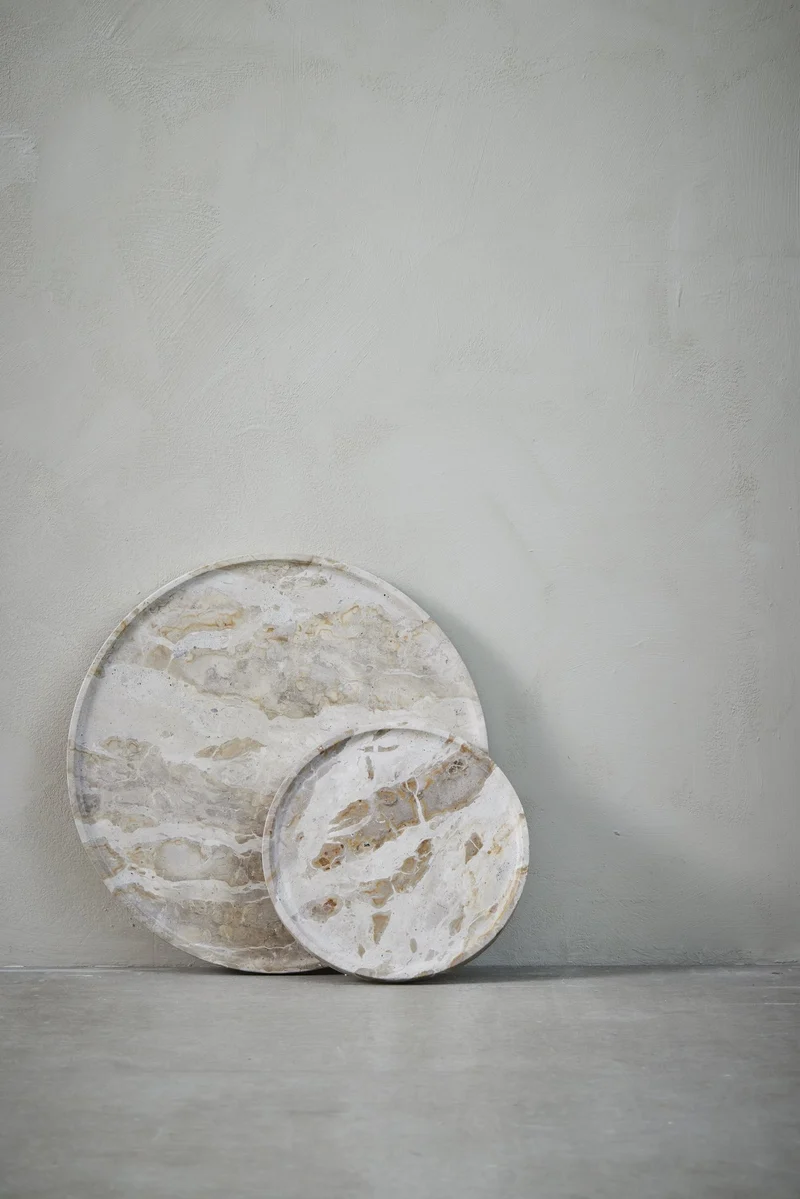 Ellia Tablett Ø40 cm. leinen