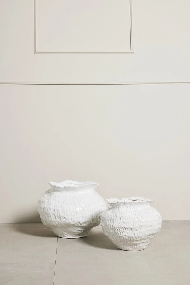Marlia Vase weiss H31 cm