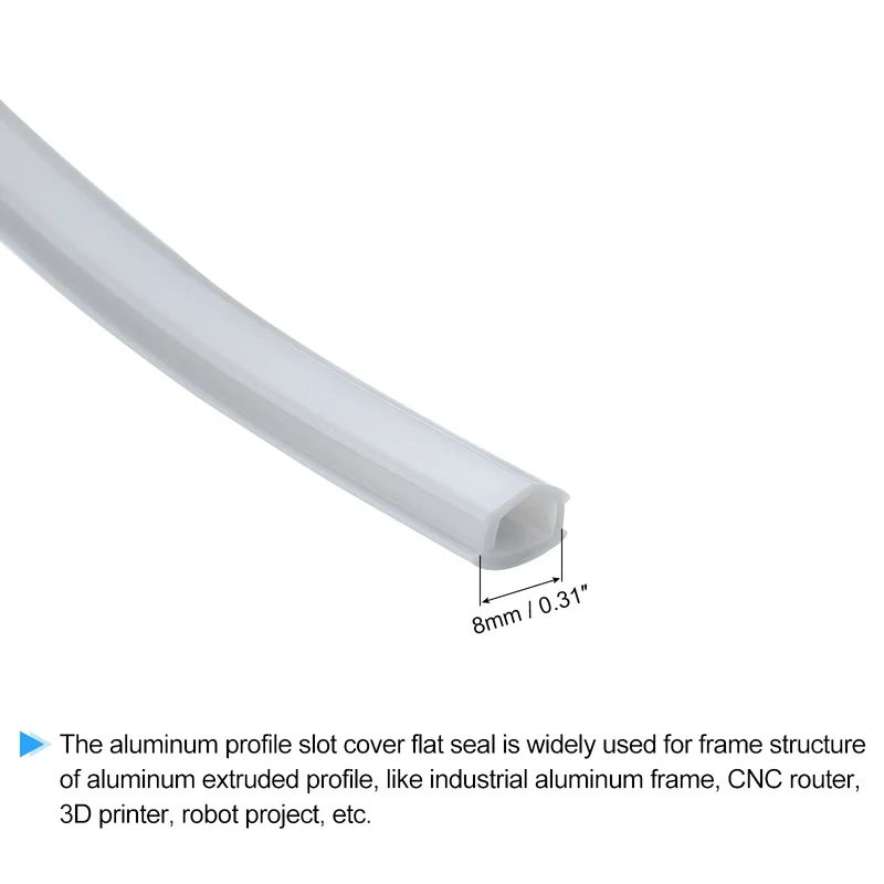 Aluminum Profile Slot Cover Flat Seal, for 3D Printer Accessories