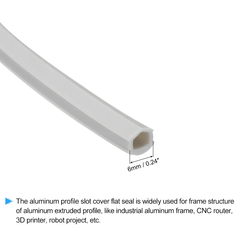 Aluminum Profile Slot Cover Flat Seal for 3D Printer Accessories
