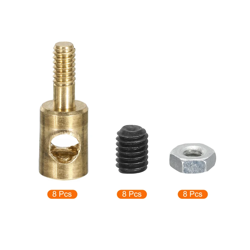 Linkage Stoppers Connecting Servo Arm,Push Rod with Nut and Screw for RC Plane