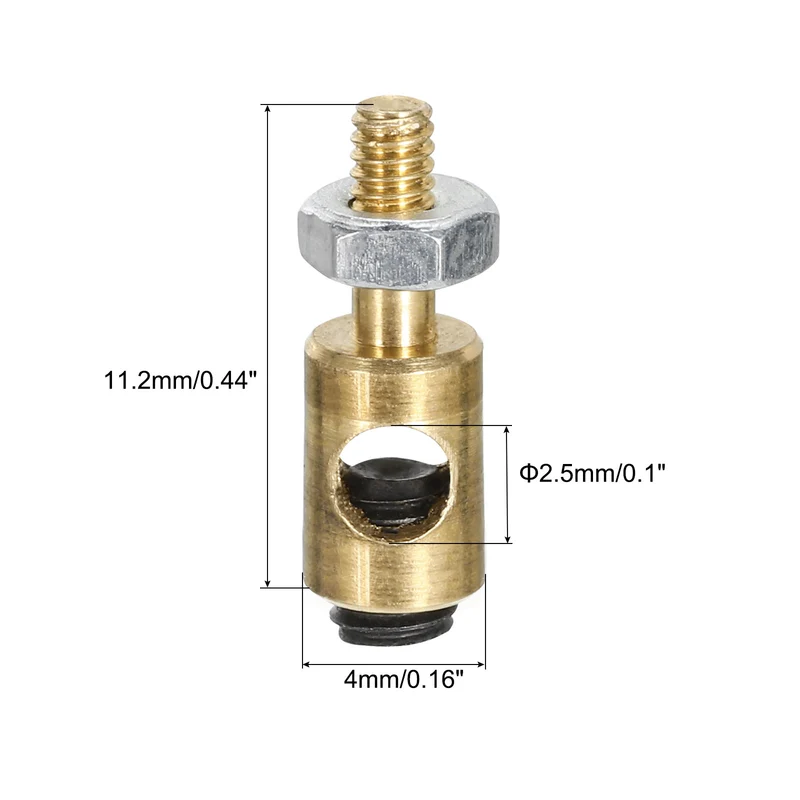 Linkage Stoppers Connecting Servo Arm,Push Rod with Nut and Screw for RC Plane