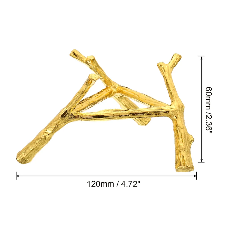 Crystal Ball Stand Sphere Display Stand for 30 to 40mm Balls Tree Tripod, Golden