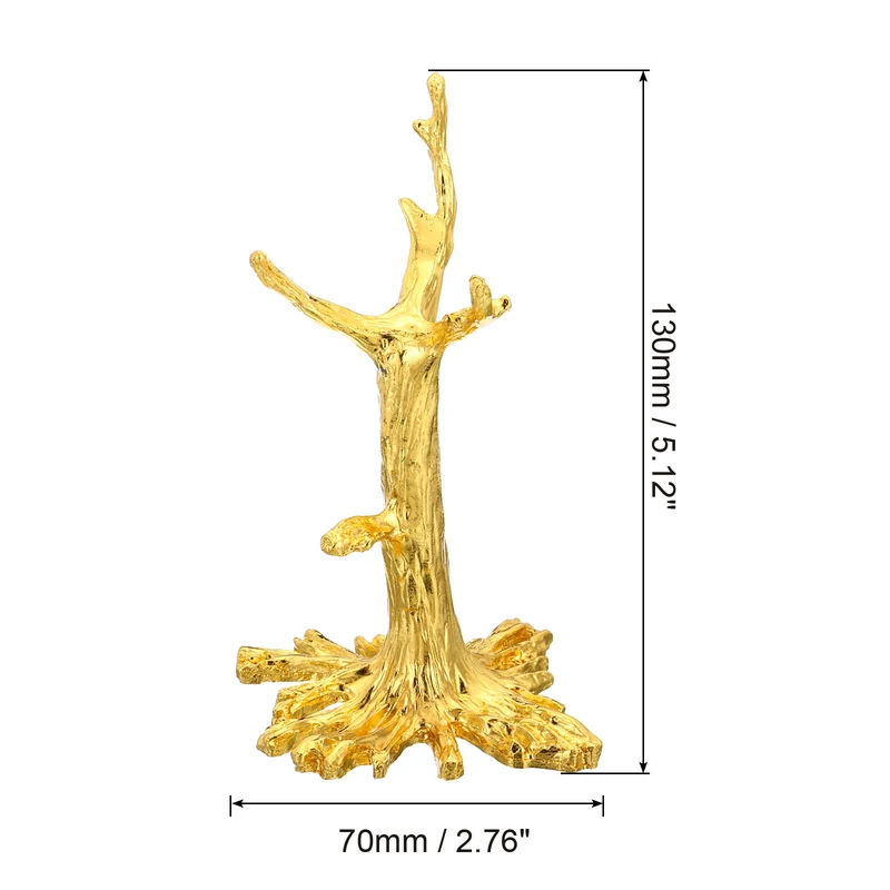 Crystal Ball Stand Sphere Display Stand for 40 to 60mm Balls Tree Shape, Golden