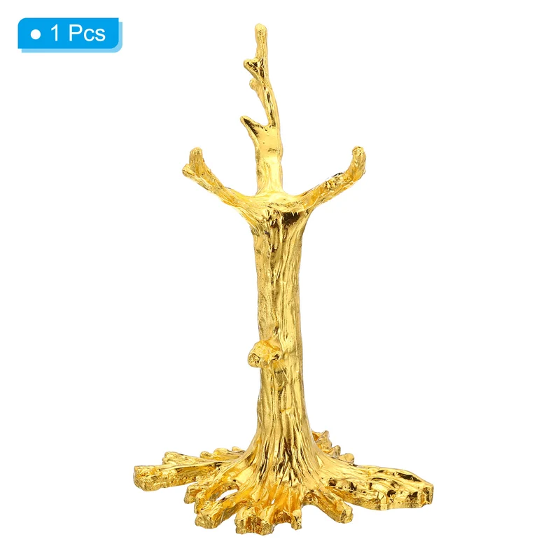 Crystal Ball Stand Sphere Display Stand for 40 to 60mm Balls Tree Shape, Golden