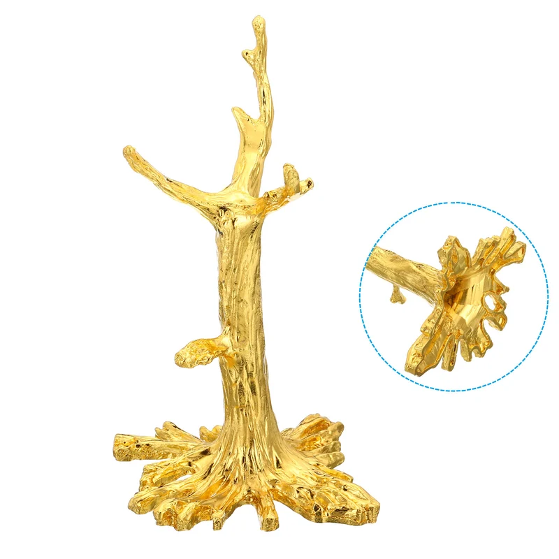Crystal Ball Stand Sphere Display Stand for 40 to 60mm Balls Tree Shape, Golden
