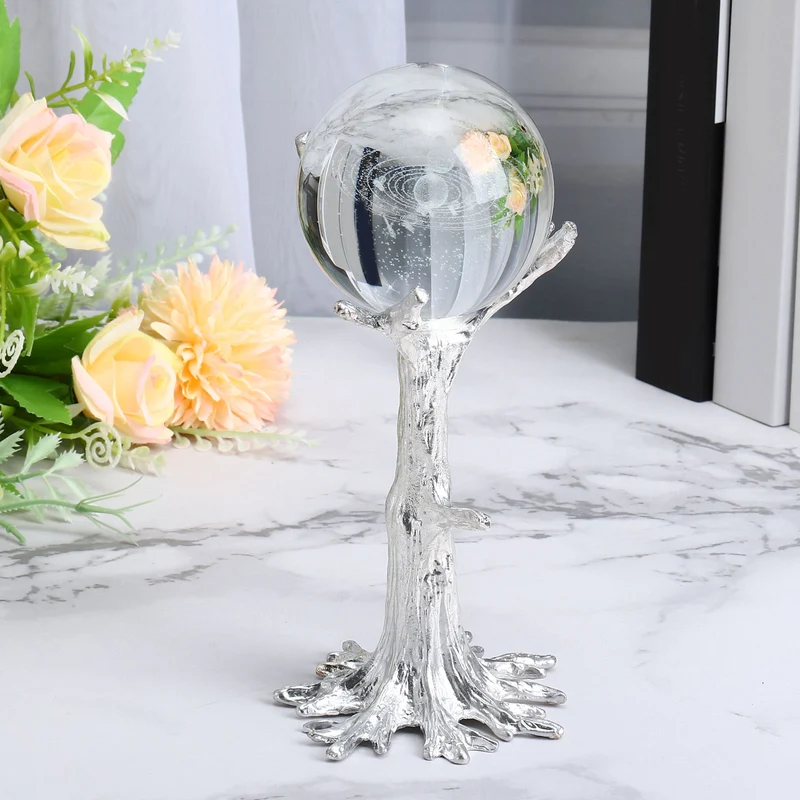 Crystal Ball Stand Sphere Display Stand for 40 to 60mm Balls Tree Shape, Golden