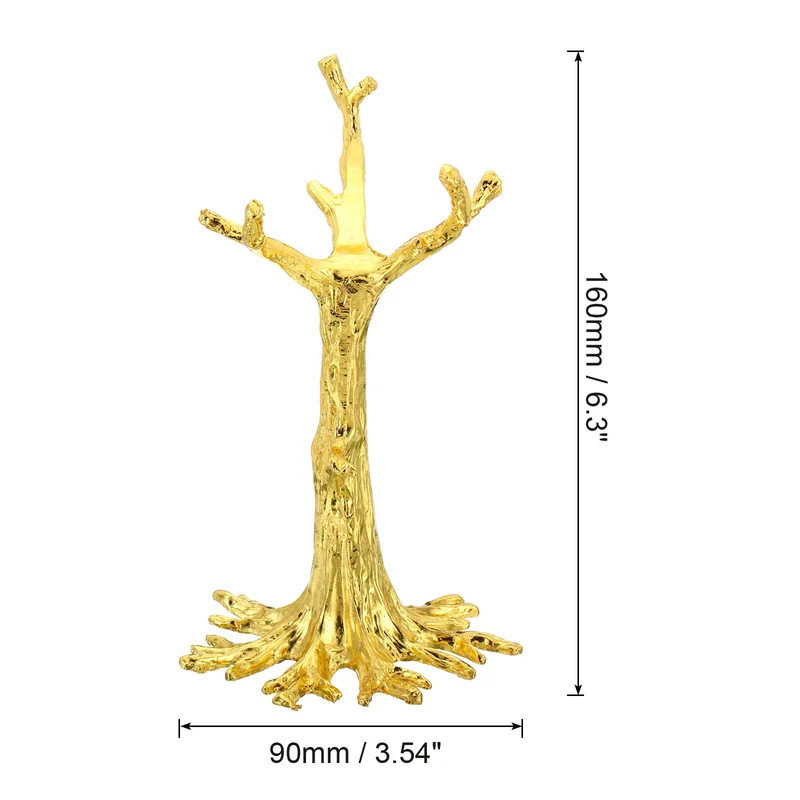 Crystal Ball Stand Sphere Display Stand for 40 to 60mm Balls Tree Shape, Golden