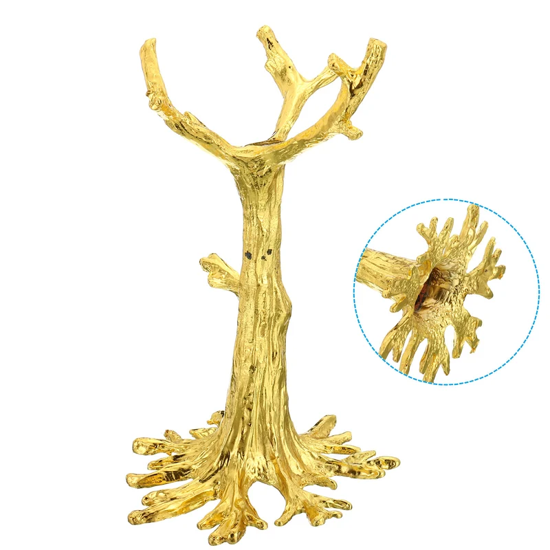 Crystal Ball Stand Sphere Display Stand for 40 to 60mm Balls Tree Shape, Golden