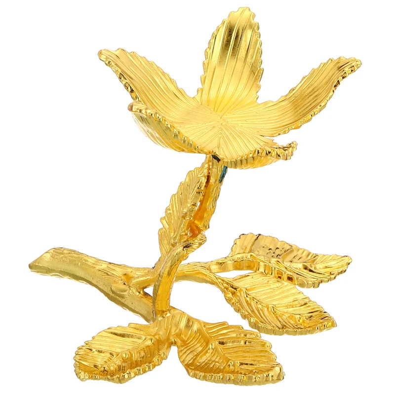 Crystal Ball Stand Sphere Display Stand for 50 to 80mm Balls Rose Shape, Golden
