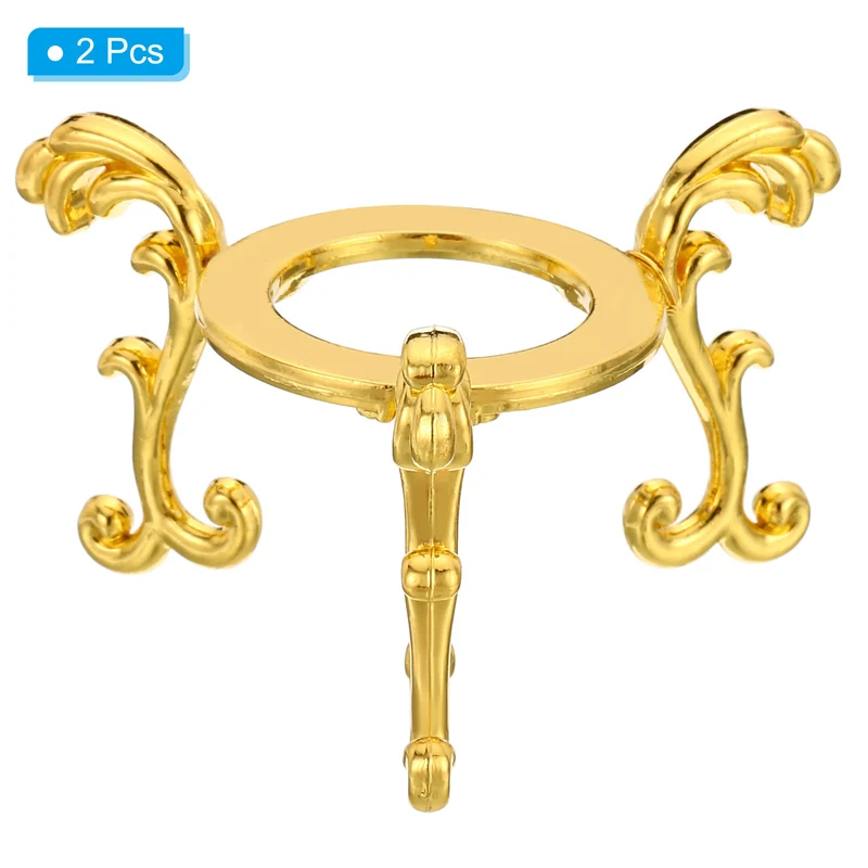 Crystal Ball Stand 2pcs Sphere Display Stand for 40 to 60mm Balls, Golden